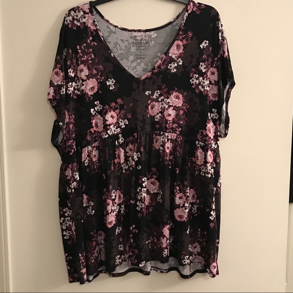 Torrid Floral Babydoll Top